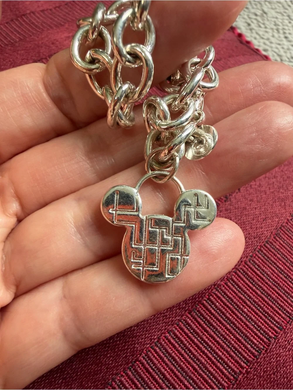 Disney Mickey Mouse 1928 Sterling Silver Charm Bracelet 925